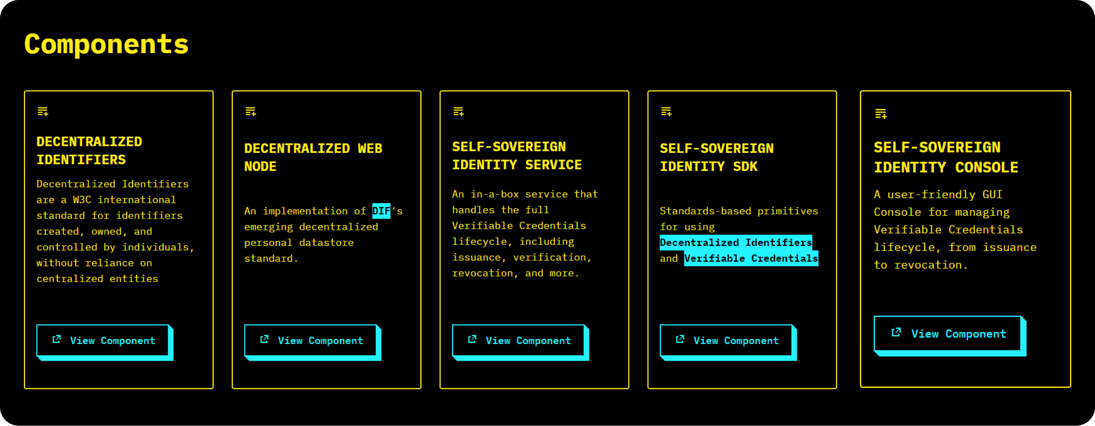 web5 components